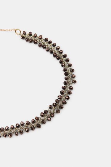 PACK OF 3 BEADED ANKLET BRACELETS - Brown by Zara - Image 2