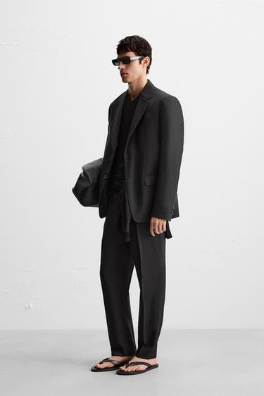 BLAZER COSTUME 100 % LAINE - Noir de Zara - Image 3