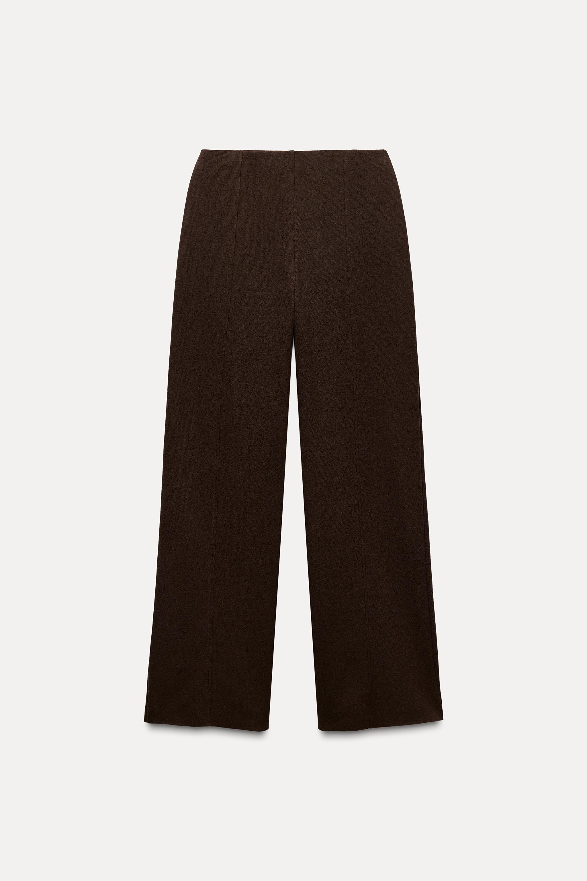 Women s Brown Trousers ZARA United Kingdom