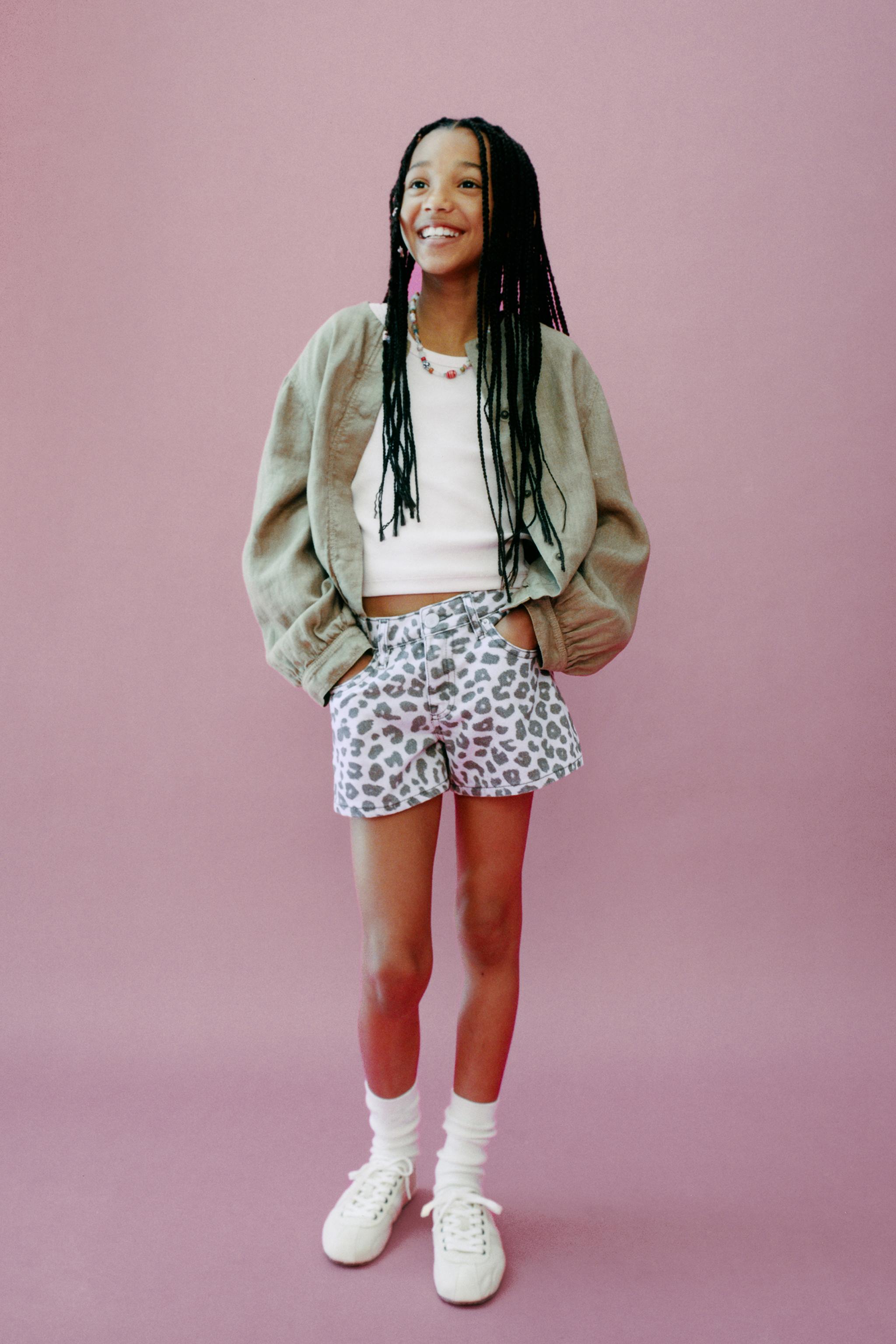 ANIMAL PRINT SHORTS