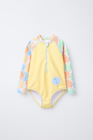 6-14 AÑOS/ BAÑADOR MAILLOT MAUI & SONS ® - Amarillo de Zara