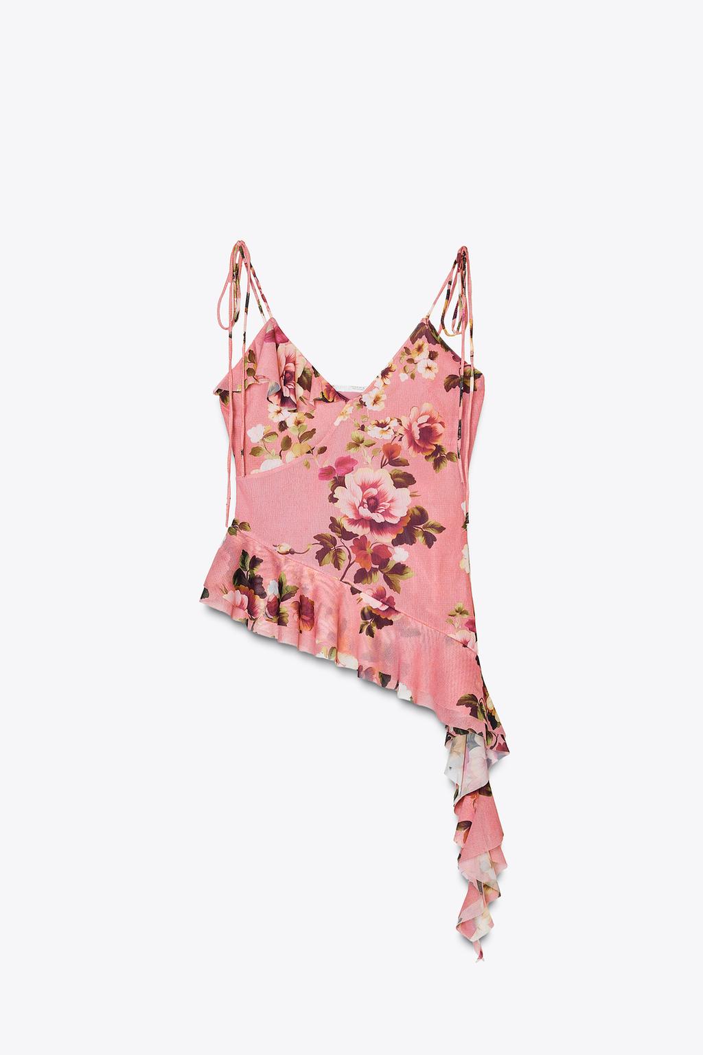 Thumbnail image for PRINTED TULLE STRAPPY TOP