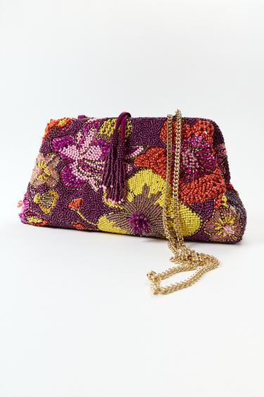 POCHETTE À DÉTAILS FANTAISIE - Rose de Zara