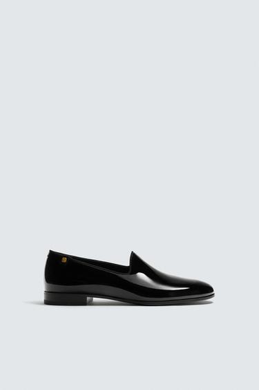 MOCASSIM DE COURO ENVERNIZADO WILLY CHAVARRIA X ZARA - Preto da Zara