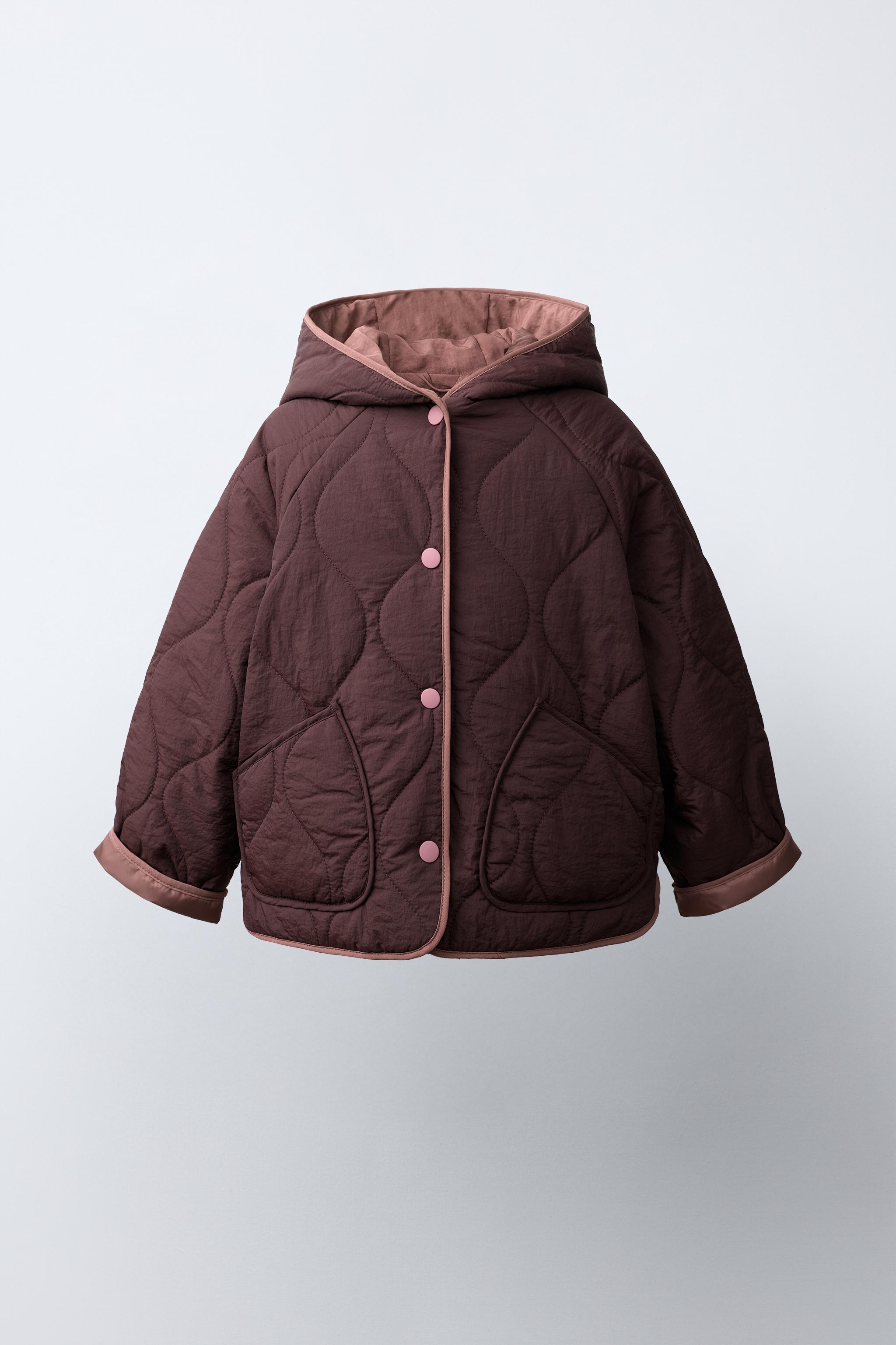 WATER REPELLENT PUFFER JACKET — Eggplant