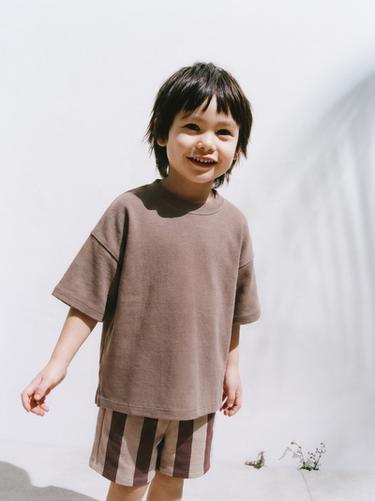 Zara BASIC T-SHIRT - Brown