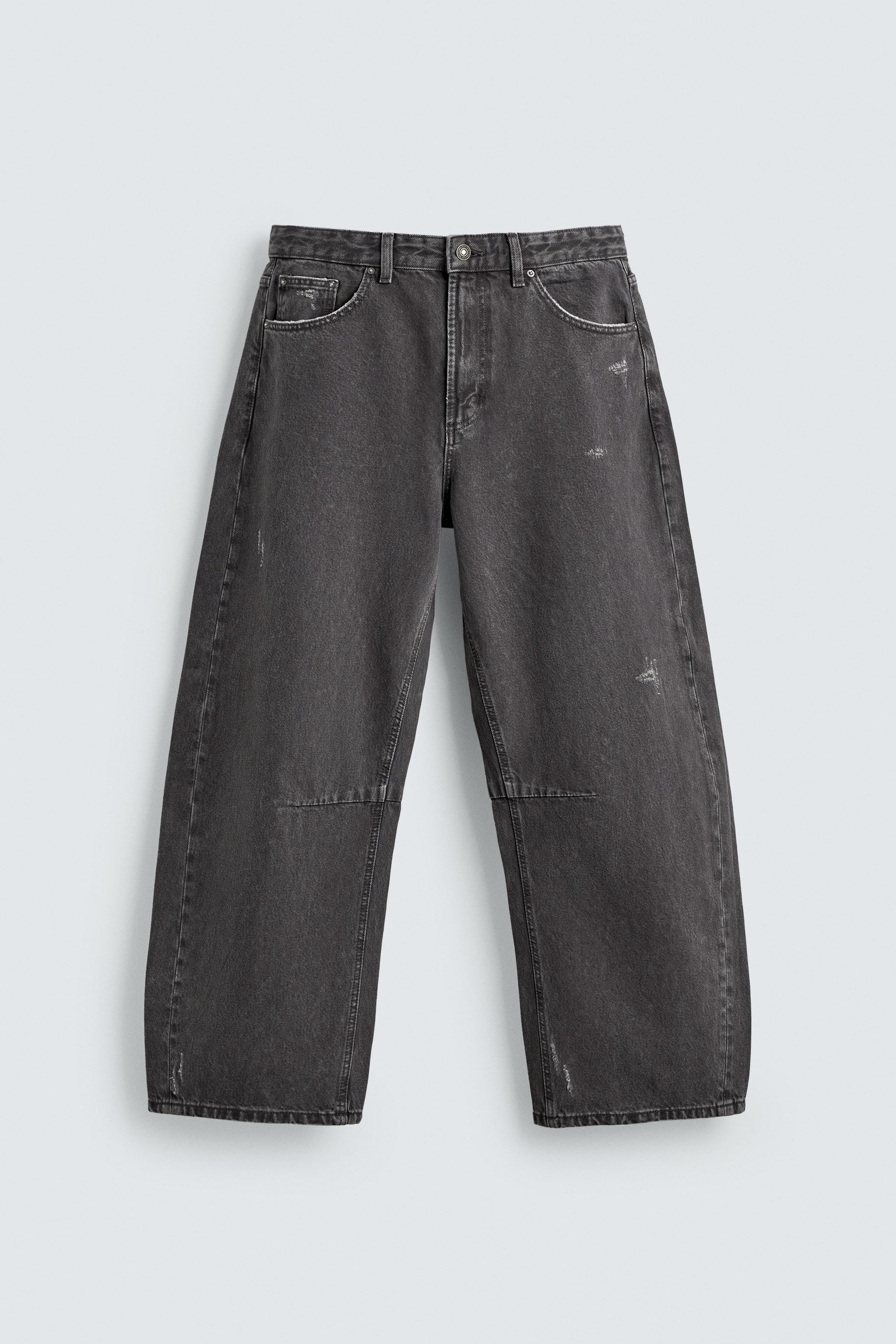 PANTALON BARREL FIT DÉLAVÉ