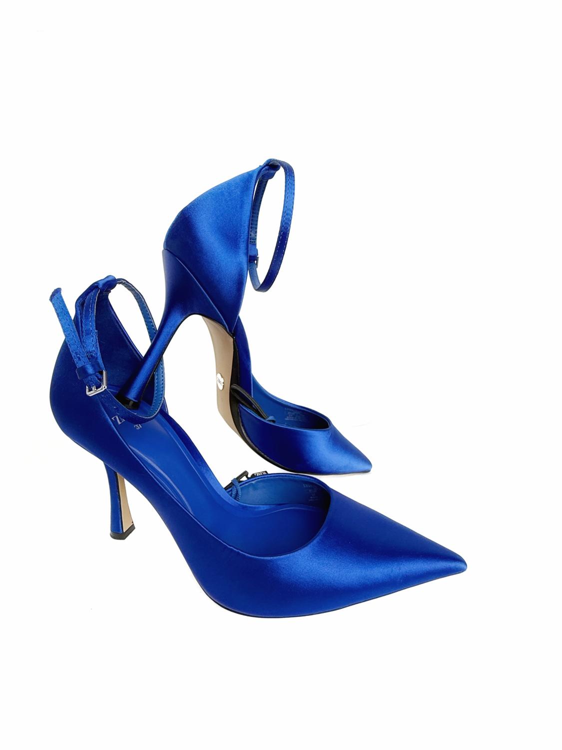 SATINY HIGH-HEEL SHOES - Image 3