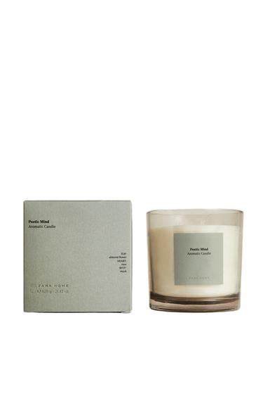 (620 G) POETIC MIND SCENTED CANDLE - Dusty pink by Zara