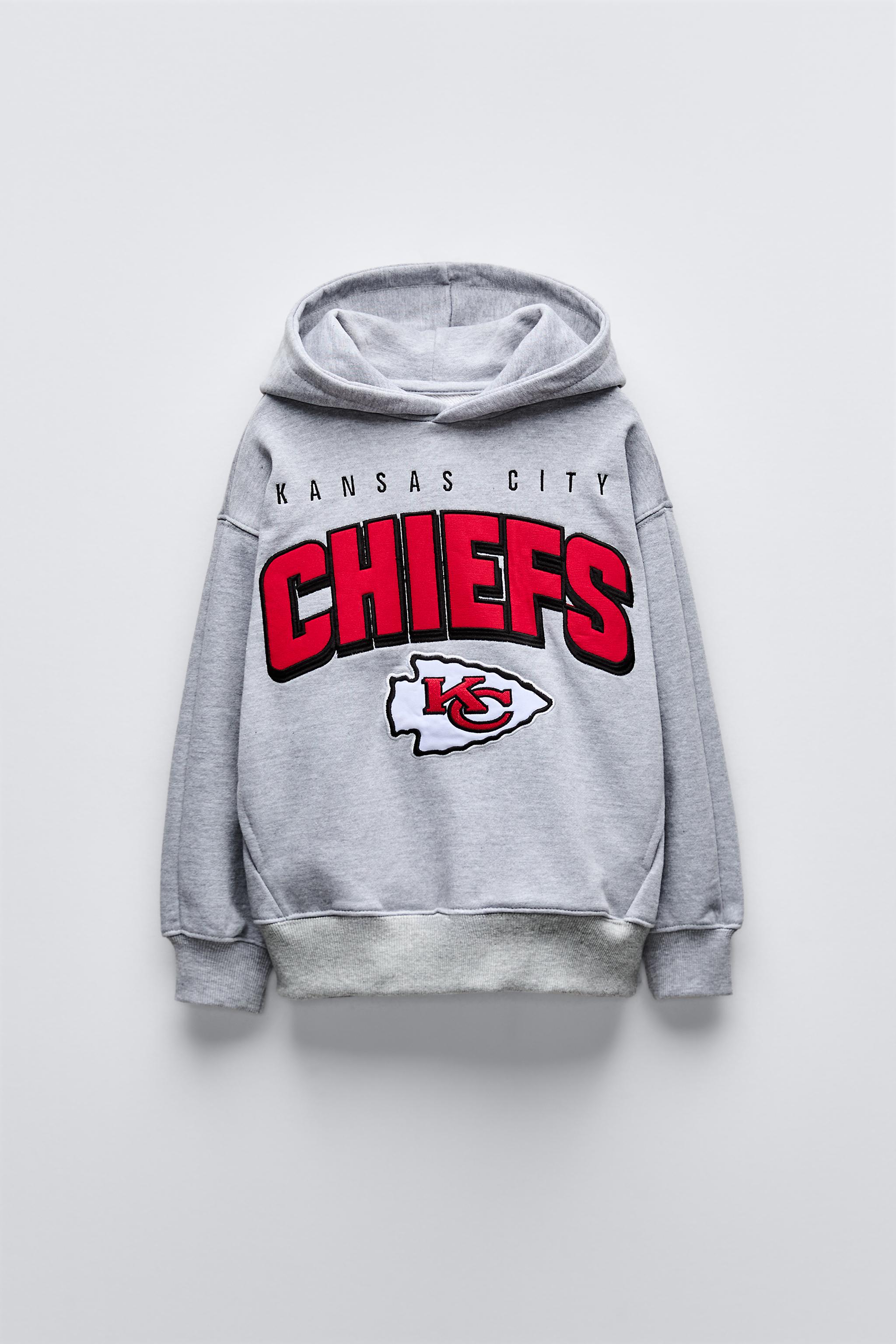 KANSAS CITY CHIEFS NFL HOODIE SWEATSHIRT Gray marl ZARA Canada