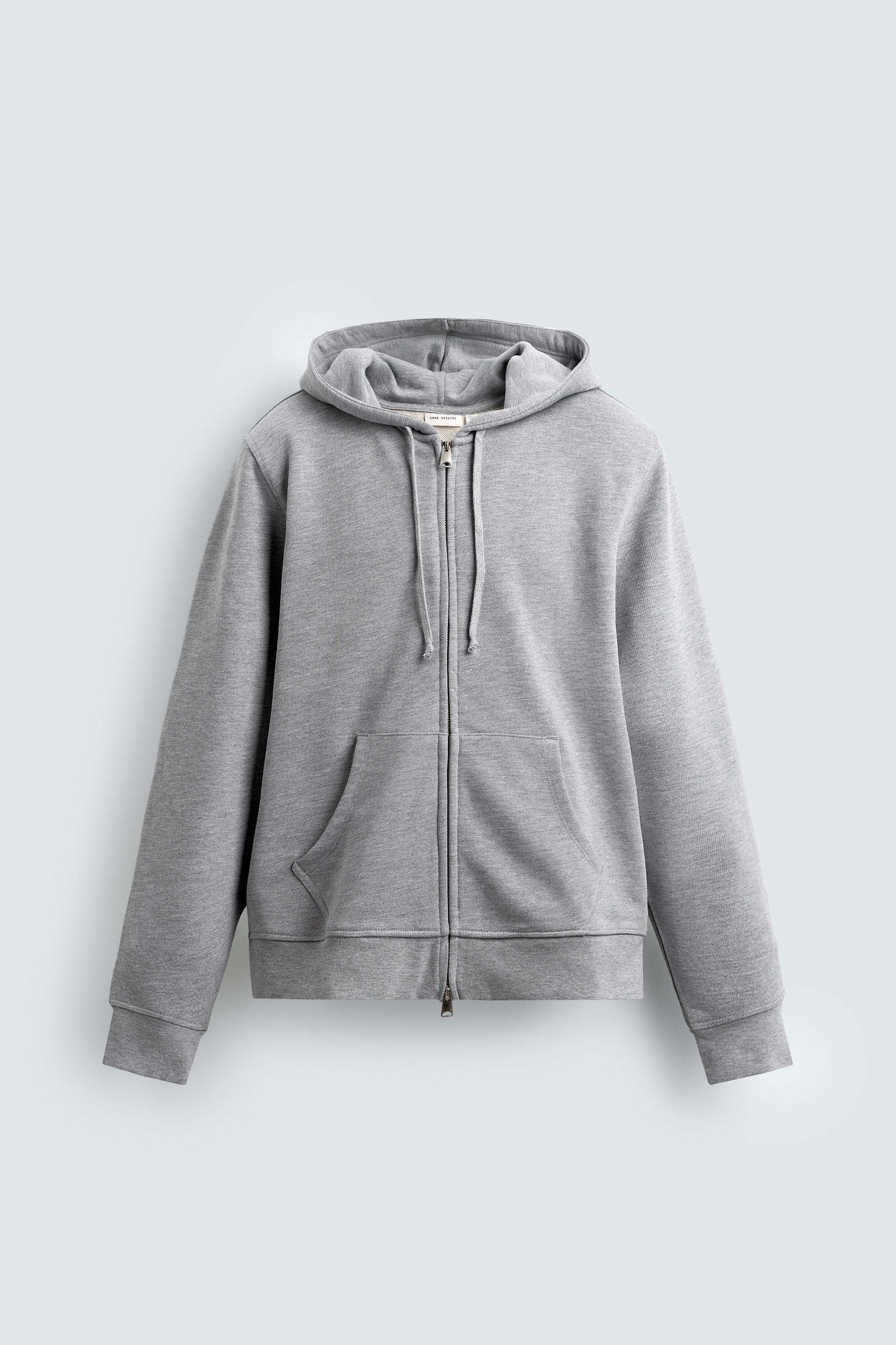 トップス theredthread S w zip hoodie long gray THEREDTHREAD / ザレッドスレッド】S w zip hoodie long