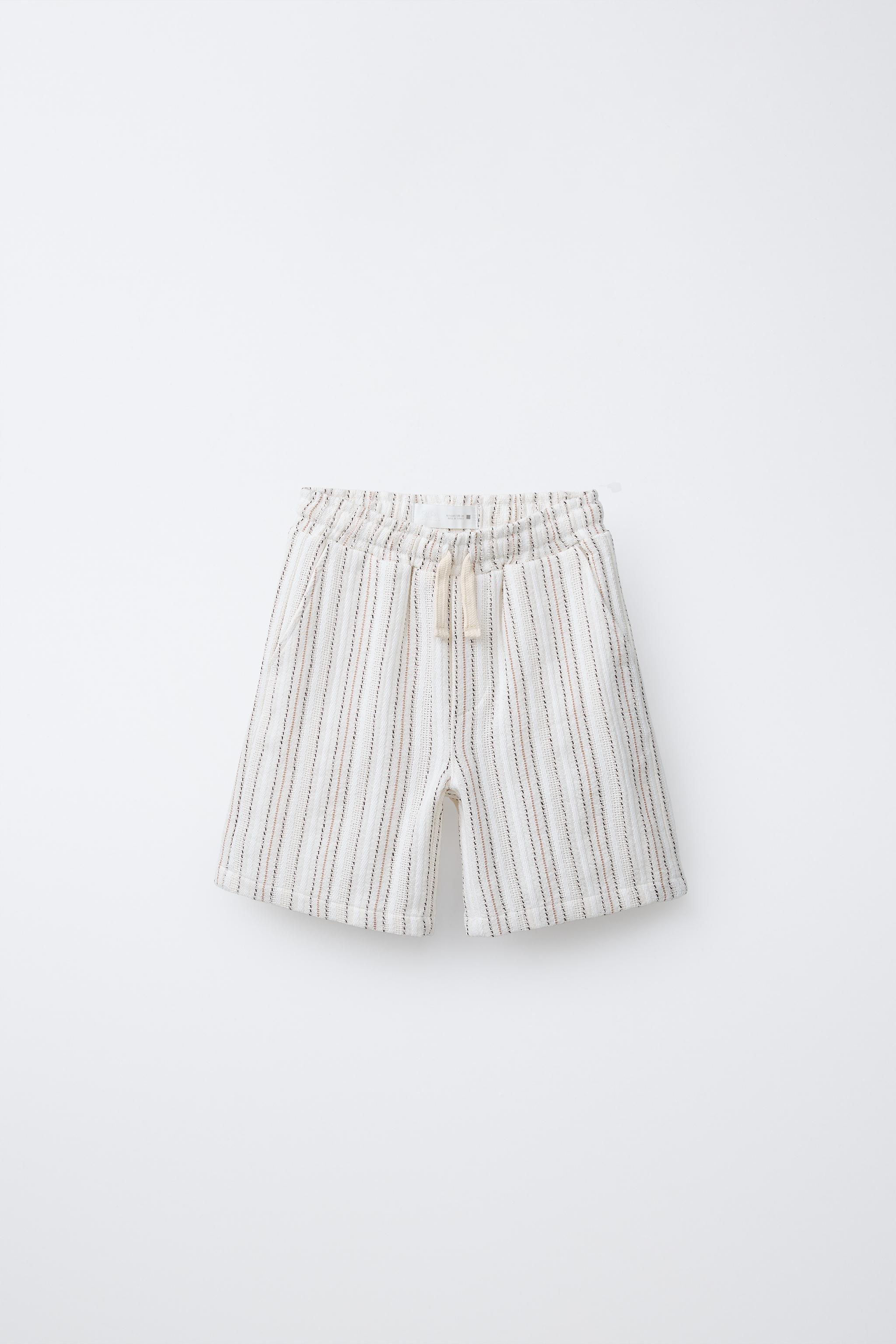 RUSTIC STRIPED SHORTS