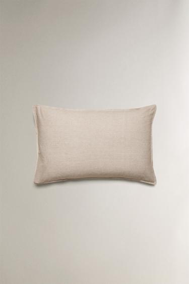 REVERSIBLE STRIPED PILLOWCASE - Beige by Zara - Image 3