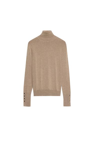 JERSEY BÁSICO PUNTO LISO - Visón vigoré de Zara