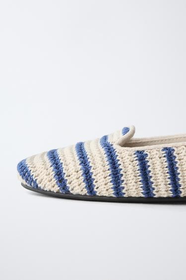 BALLERINES EN CROCHET - Bleu de Zara - Image 5