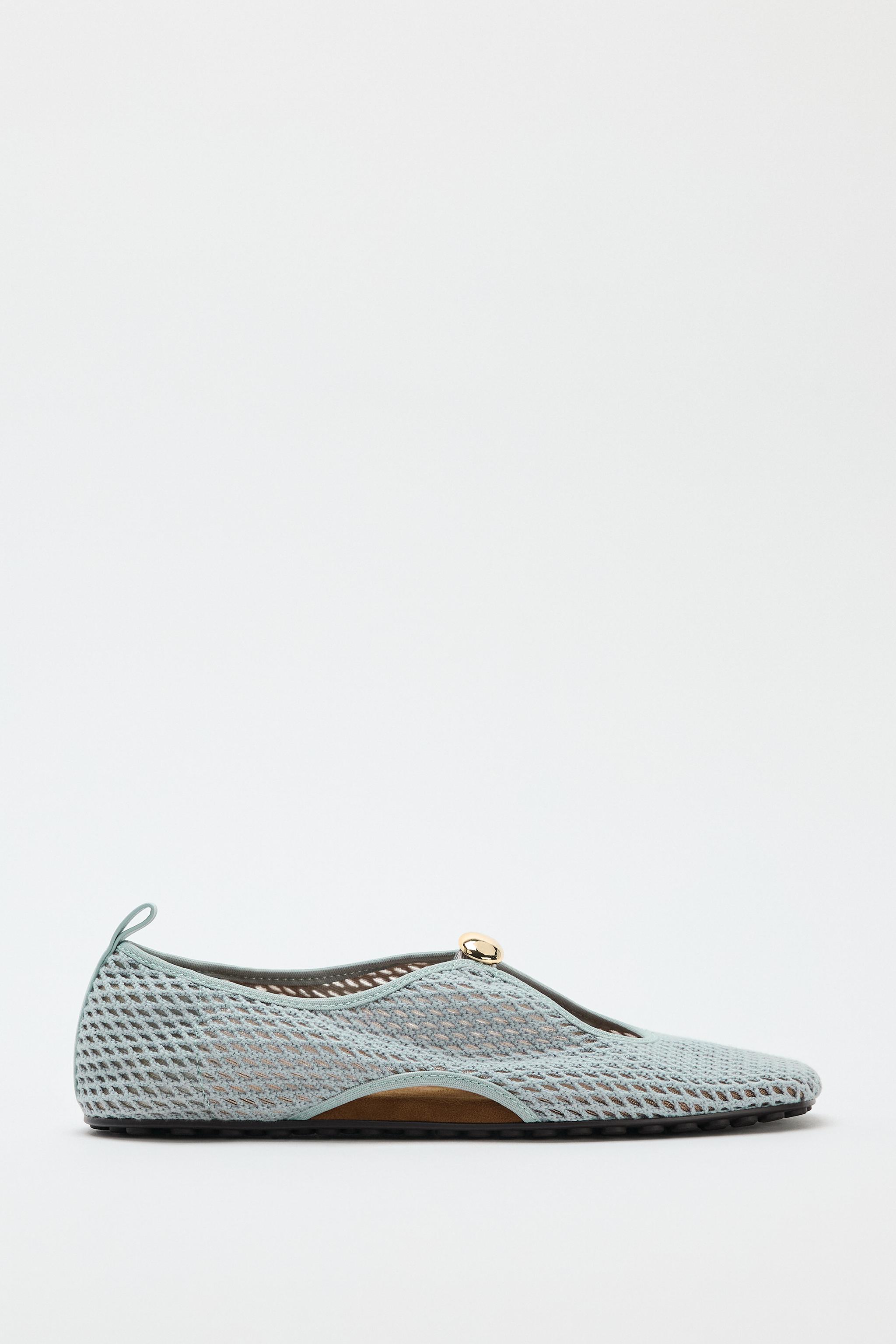 Обувь Zara MESH SPORTY BALLET FLATS — фото 2