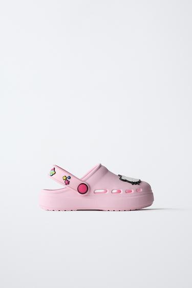 Zara HELLO KITTY © SANRIO BATH CLOGS - Pink
