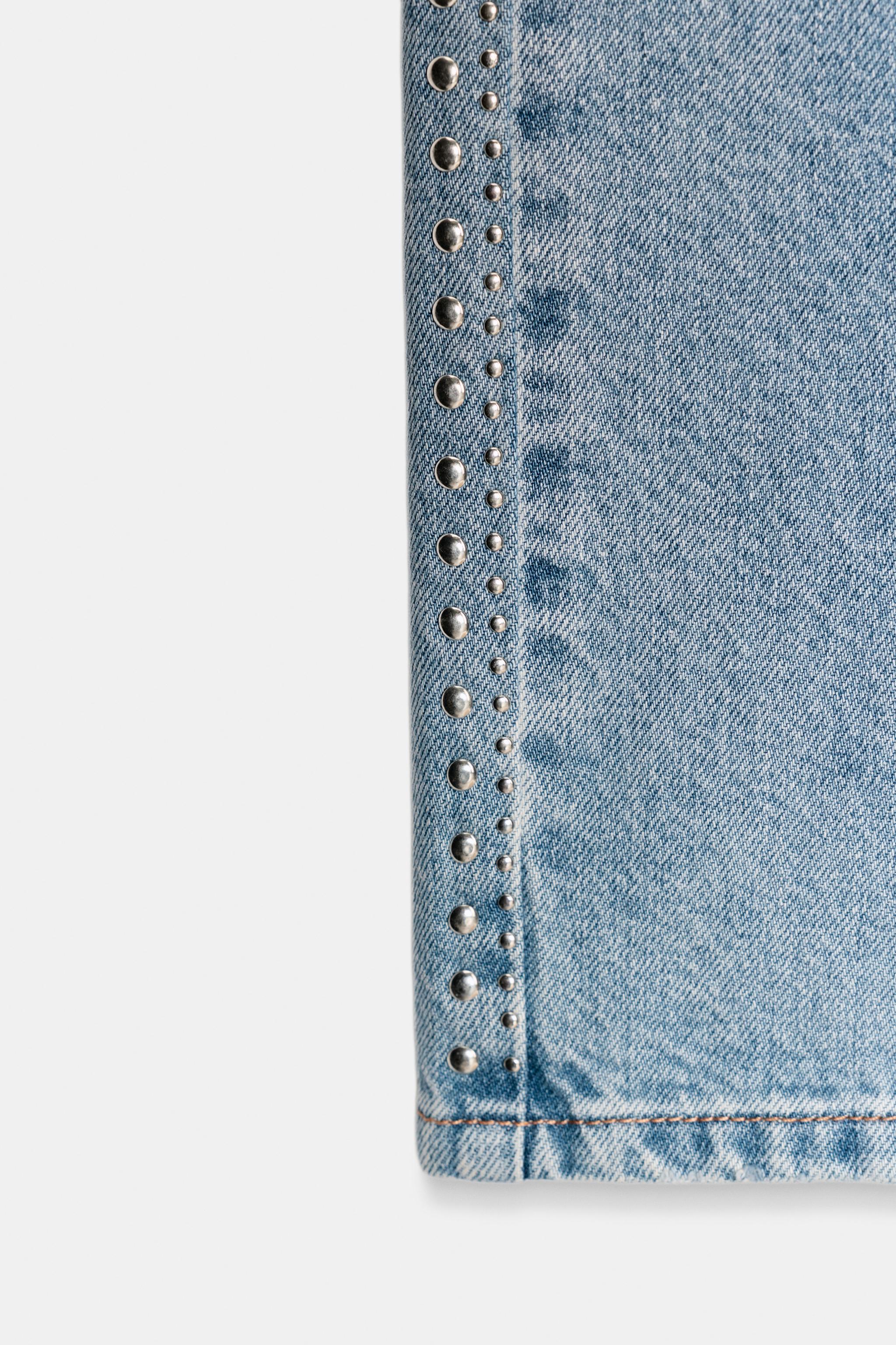 JEAN TRF EXTRA WIDE LEG CLOUS TAILLE HAUTE
