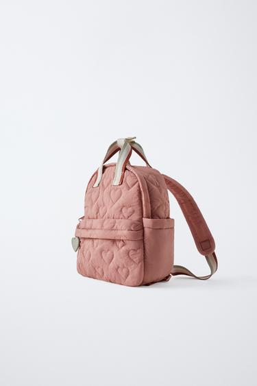 HEART BACKPACK - Pink by Zara - Image 1