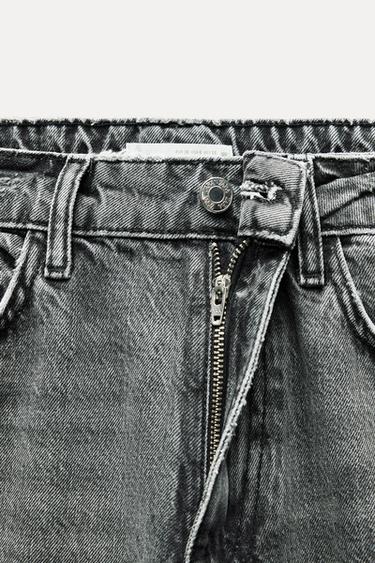 JEANS Z1975 REGULAR FIT HOHER BUND LANGE LÄNGE - Grau von Zara