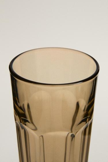 GLAS MET RELIËF - Bruin van Zara