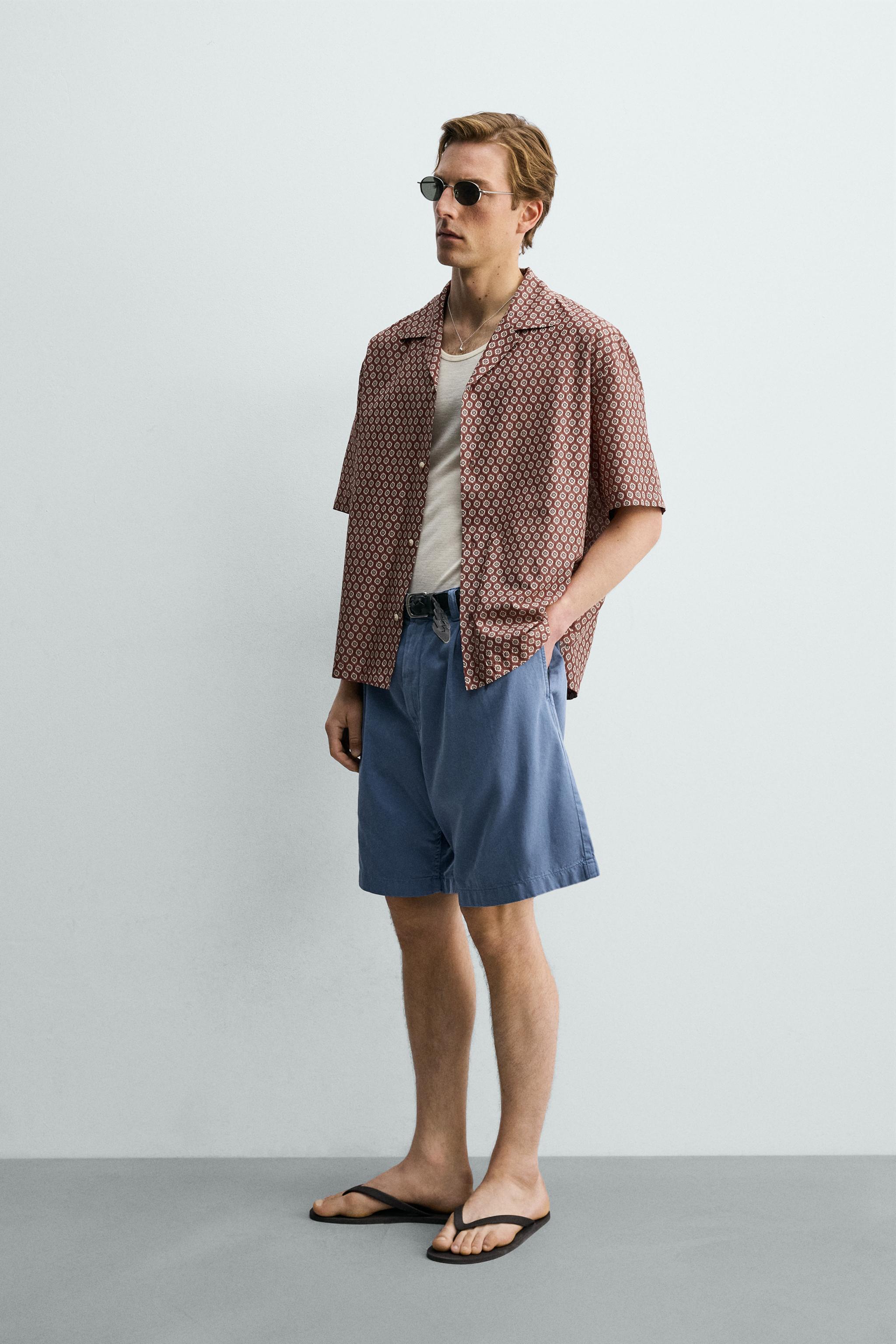 CHEMISE RELAXED FIT À IMPRIMÉ GÉOMÉTRIQUE