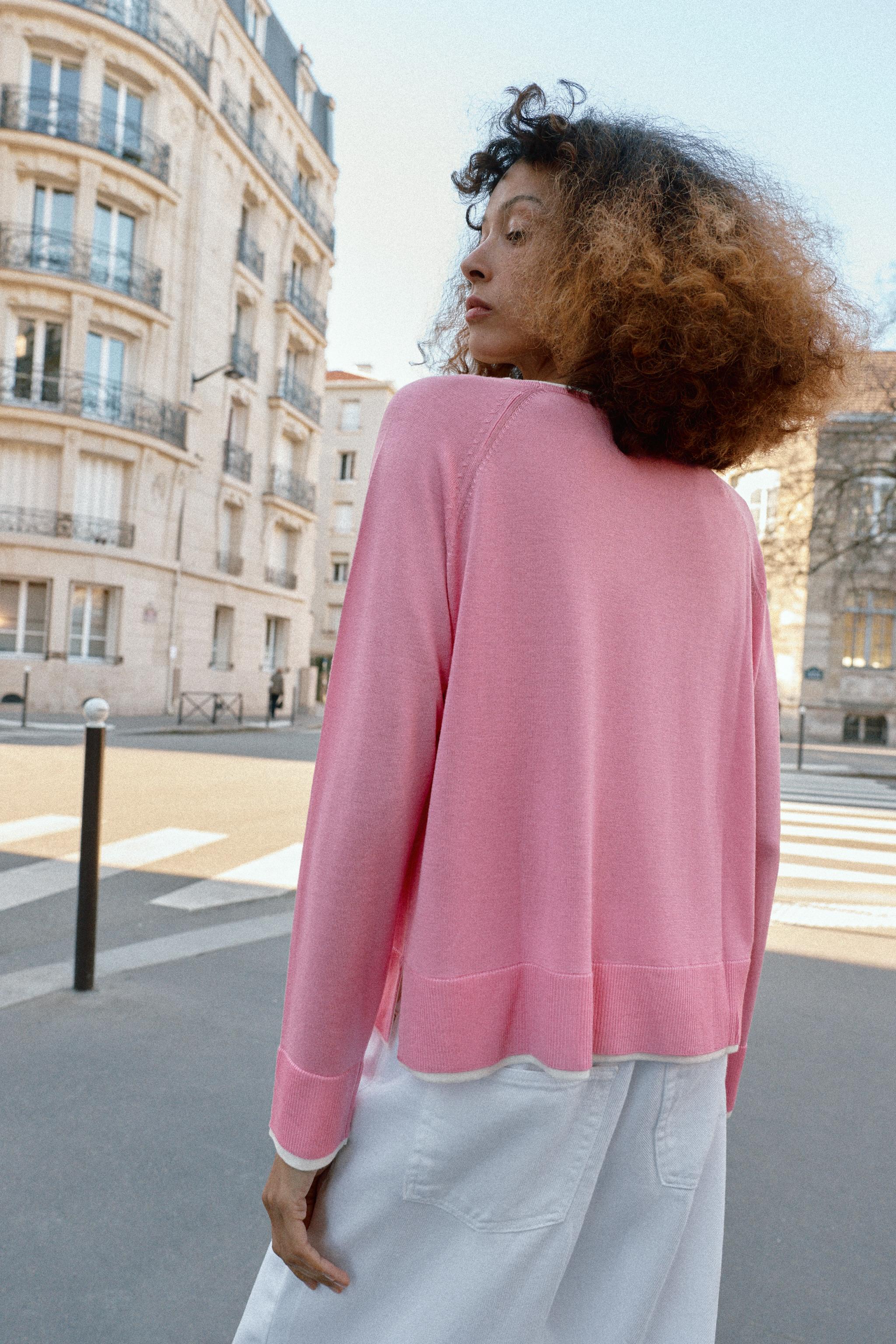 ダブルエフェクトニットセーター - ストライプ | ZARA Japan / 日本