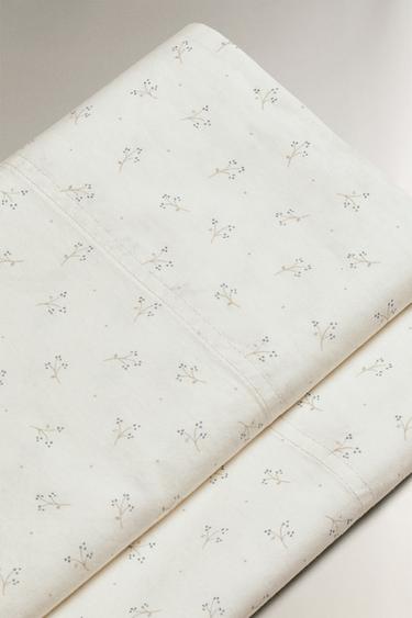 DRAP DE DESSUS ENFANT COTON MINIFLEUR - Bleuté de Zara - Image 4
