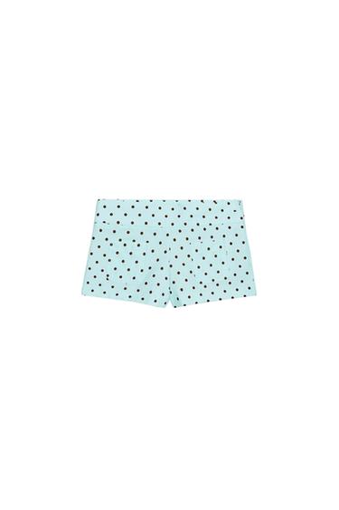 SHORTS MINI ME XHEPA ME PIKA - Ngjyrë bruzi nga Zara
