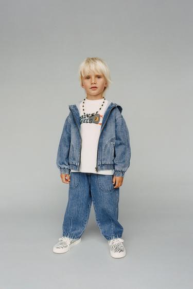 BAGGY DENIM TROUSERS - Blue by Zara