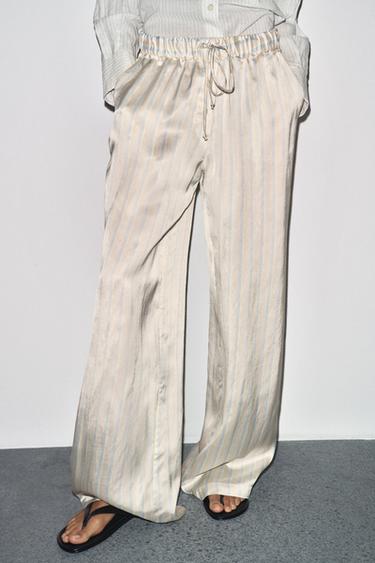STRIPED PYJAMA TROUSERS ZW COLLECTION - striped by Zara - Image 1