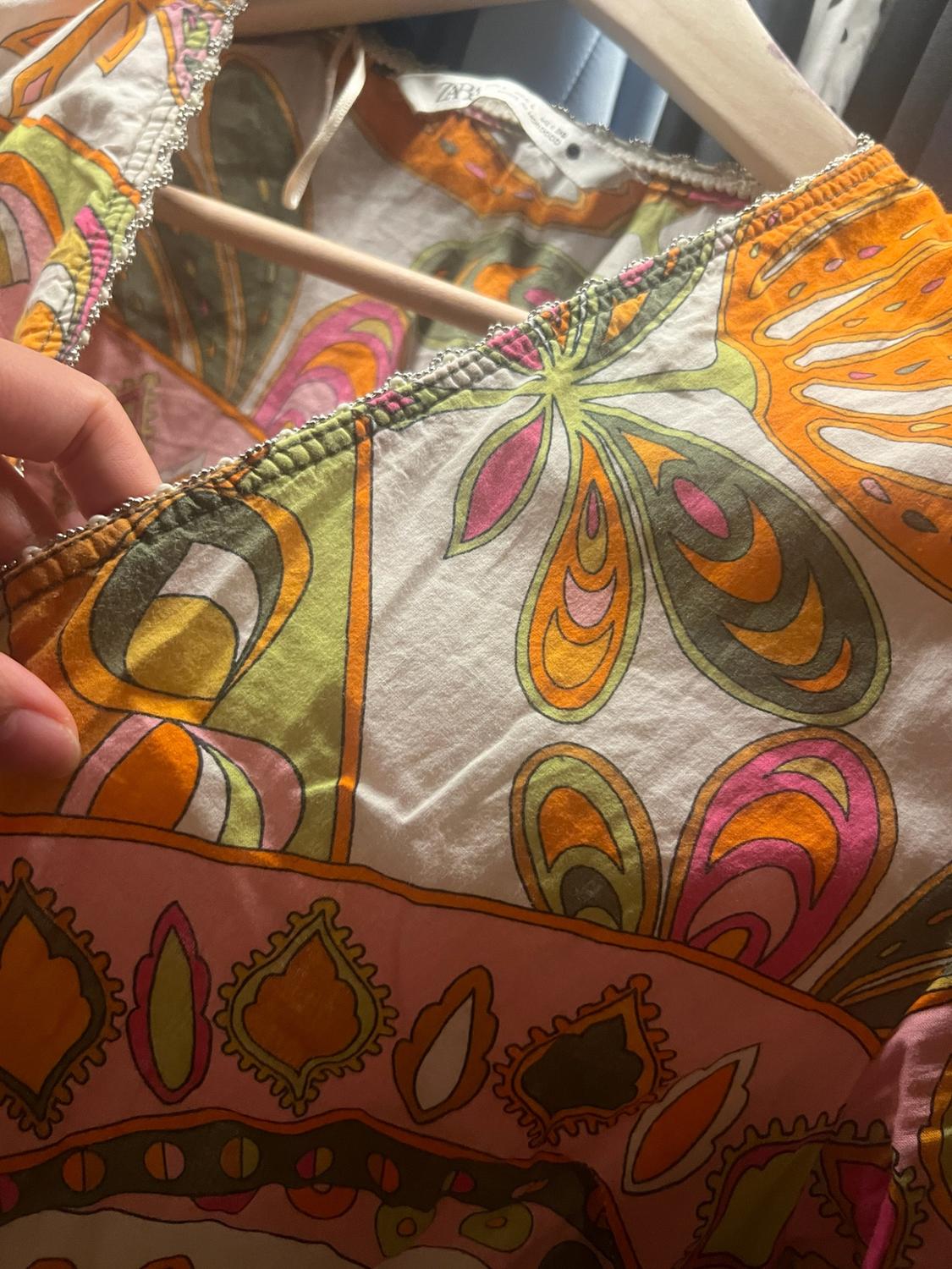 PRINTED MIDI DRESS - Image 3