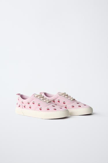 TENNIS EN COTON BRODÉS - Rose de Zara - Image 1