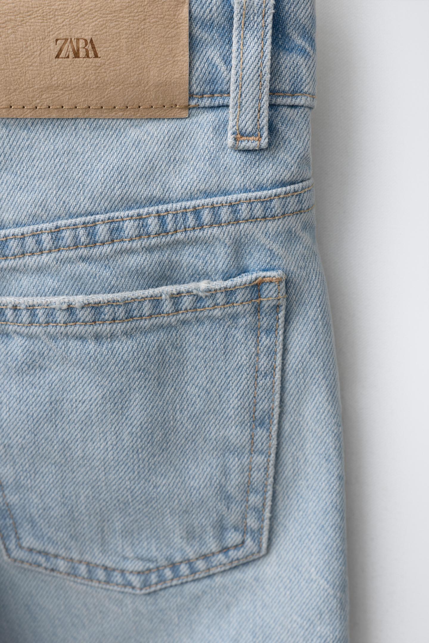 Детские джинсы Zara Wide Leg, цвет: Светлый синий — фото 4
