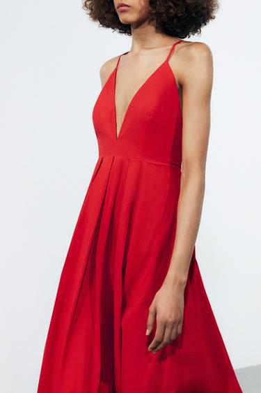 OPEN-BACK DRESS - ZW COLLECTION - Red by Zara - Image 3