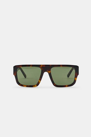 LUNETTES DE SOLEIL CARRÉES RÉTRO - Marron de Zara