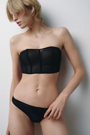 SWEETHEART NECKLINE CORSET - Black by Zara