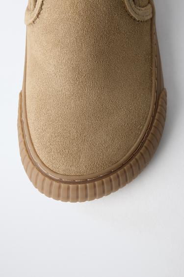 TENNIS OU BASKET EN CUIR BAREFOOT - Marron de Zara - Image 4