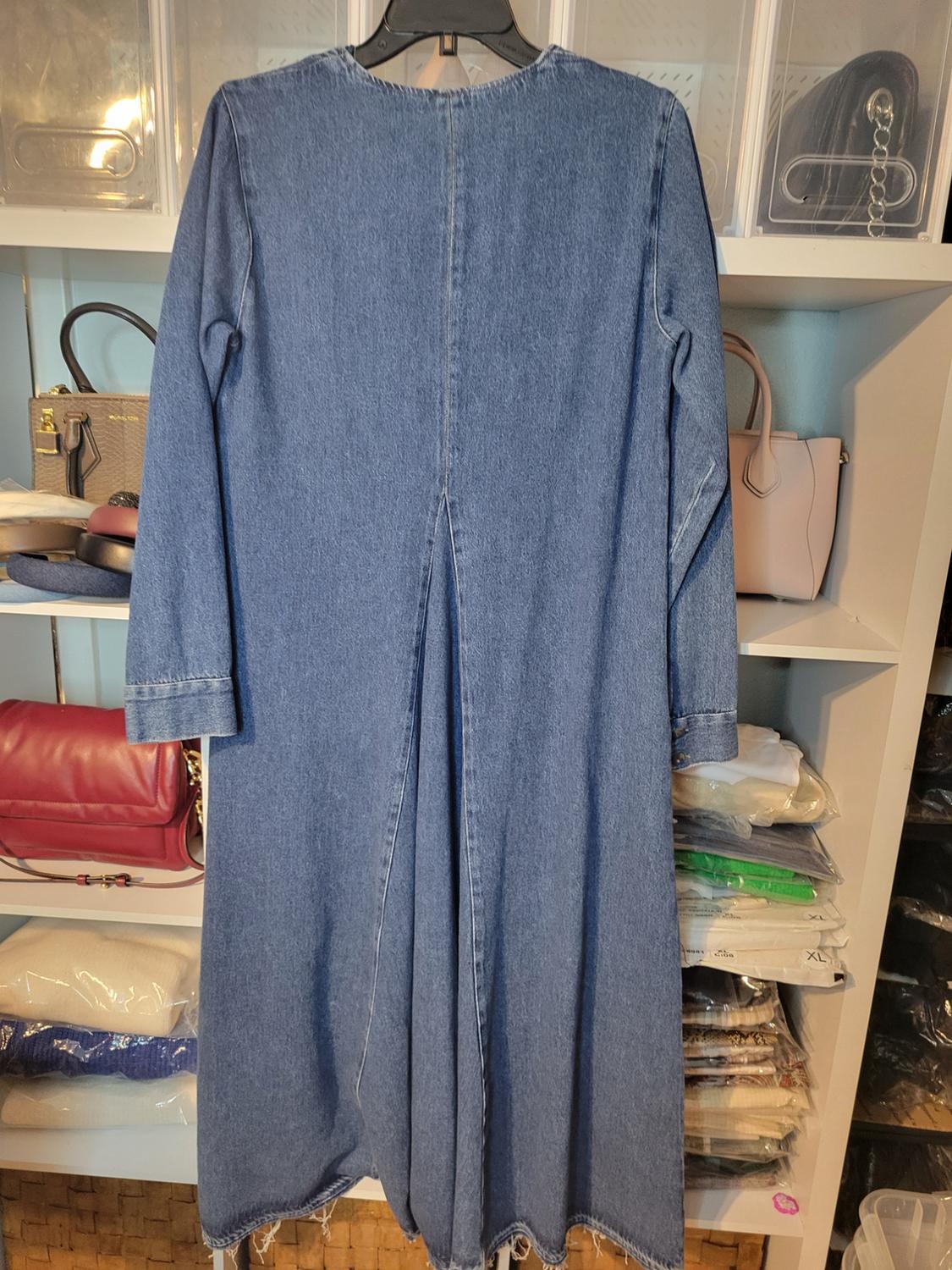 LONG DENIM DRESS - Image 3