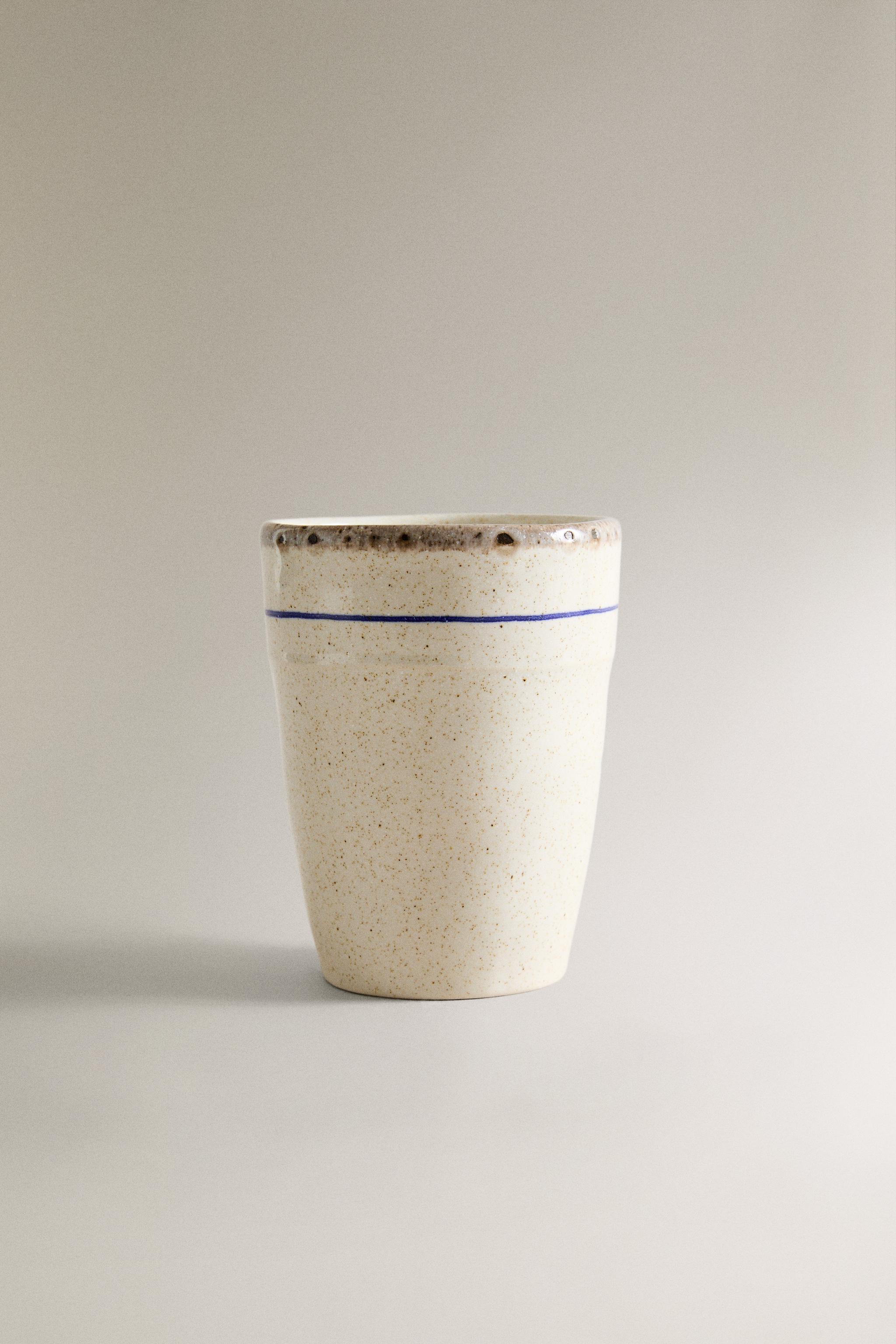 TASSE GRÈS POISSON