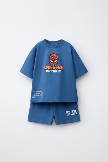 Zaras JOGGINGSET T-SHIRT OCH BERMUDASHORTS SPIDER-MAN © MARVEL - Blå