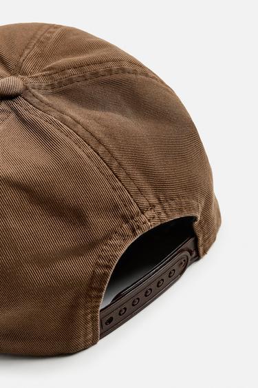 CASQUETTE BRODÉE À VISIÈRE PLATE - Marron de Zara - Image 6