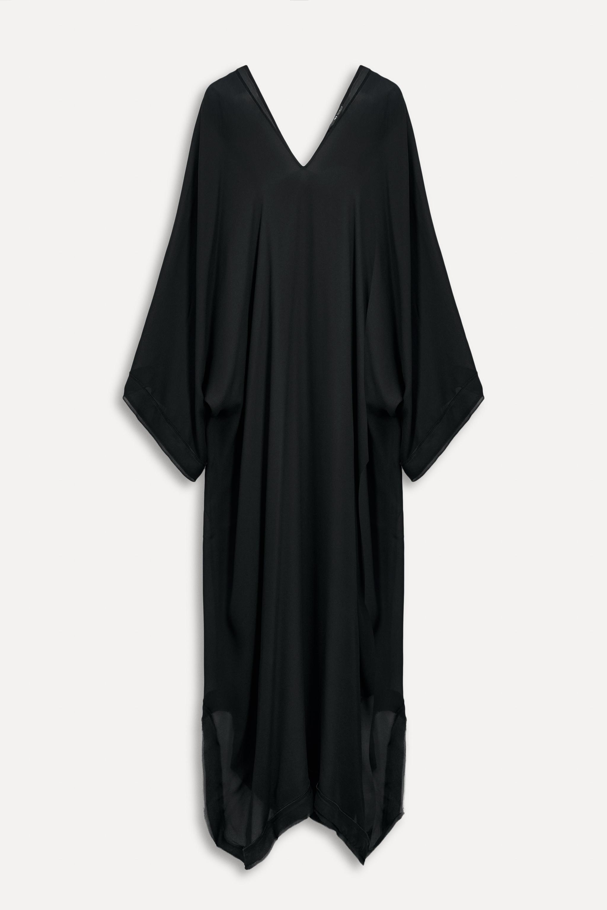 ZARA ケープワンピース 50TH ANNIVERSARY 3451/350 CAPE DRESS 50TH ANNIVERSARY - Black | ZARA United States