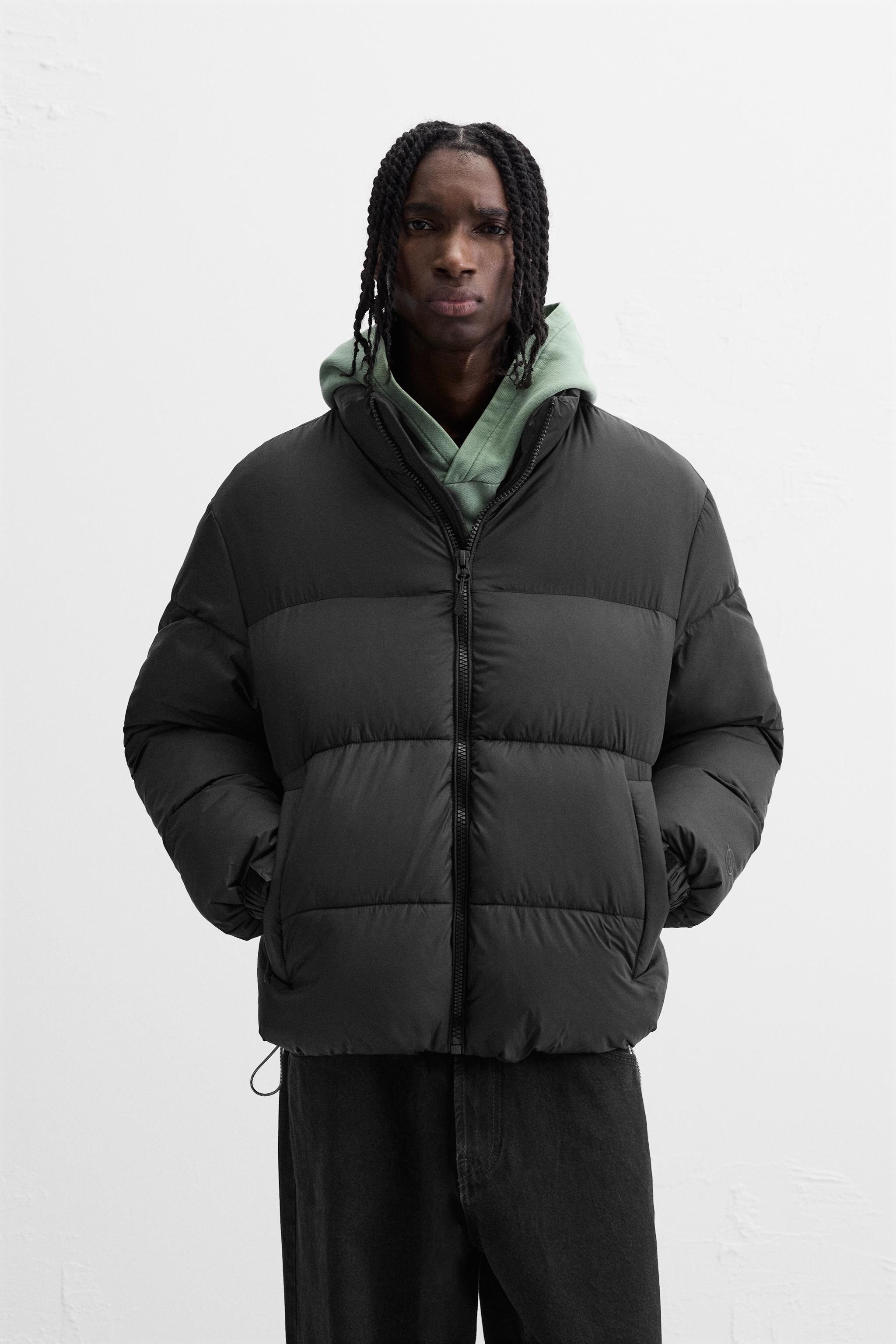 Puffer jacket zara man on sale