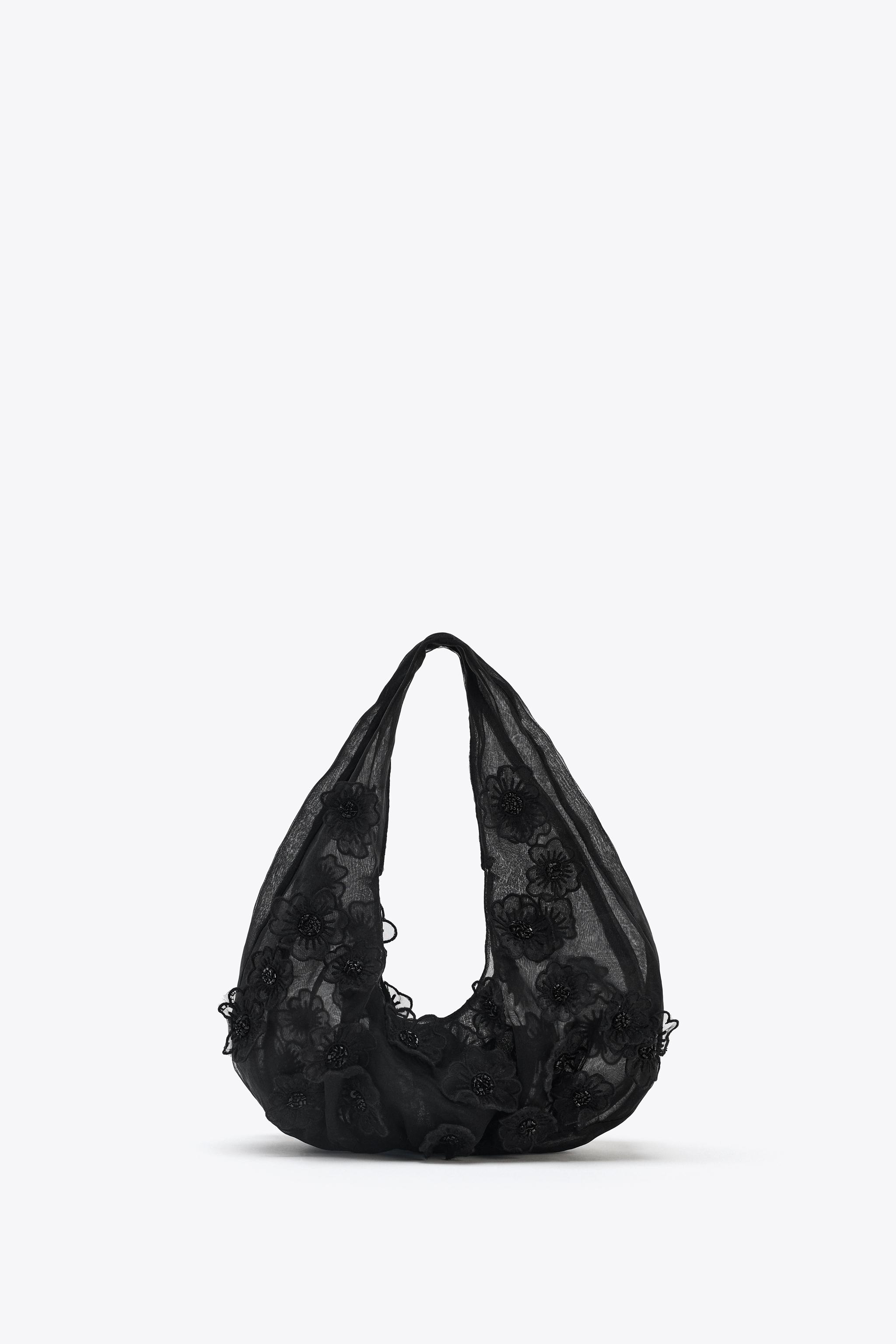 ▼MiMiページ△ BEADED MESH MINI SHOPPER - ブラック | ZARA Japan / 日本