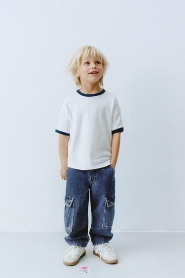 JEANS CARGO - Azul claro de Zara