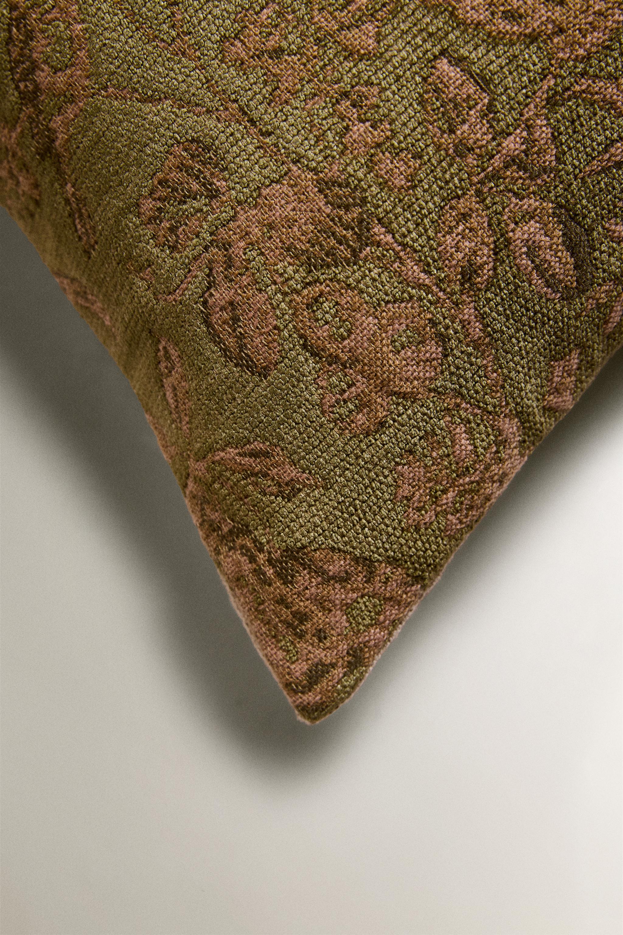 HOUSSE DE COUSSIN FLEURS