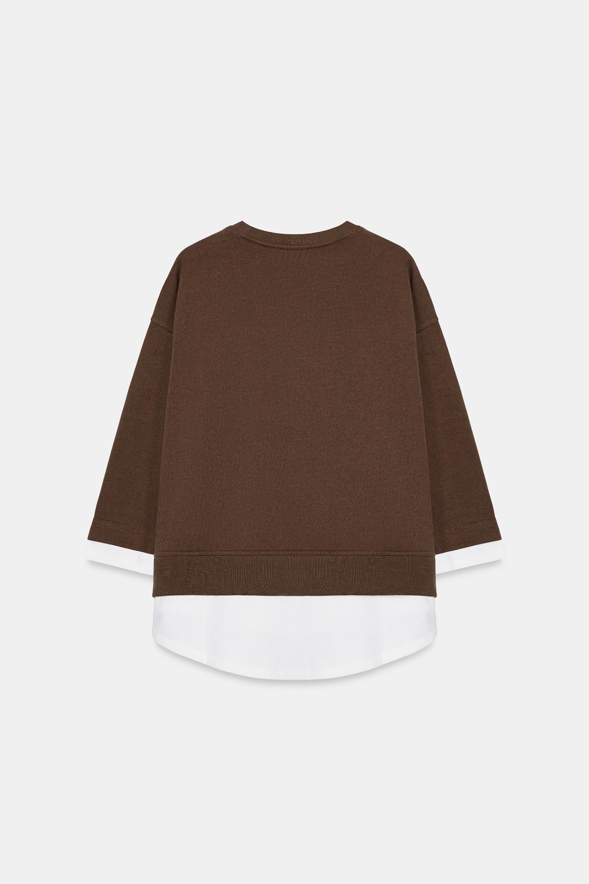 KONTRAST KOLLU SWEATSHIRT - Görsel 7