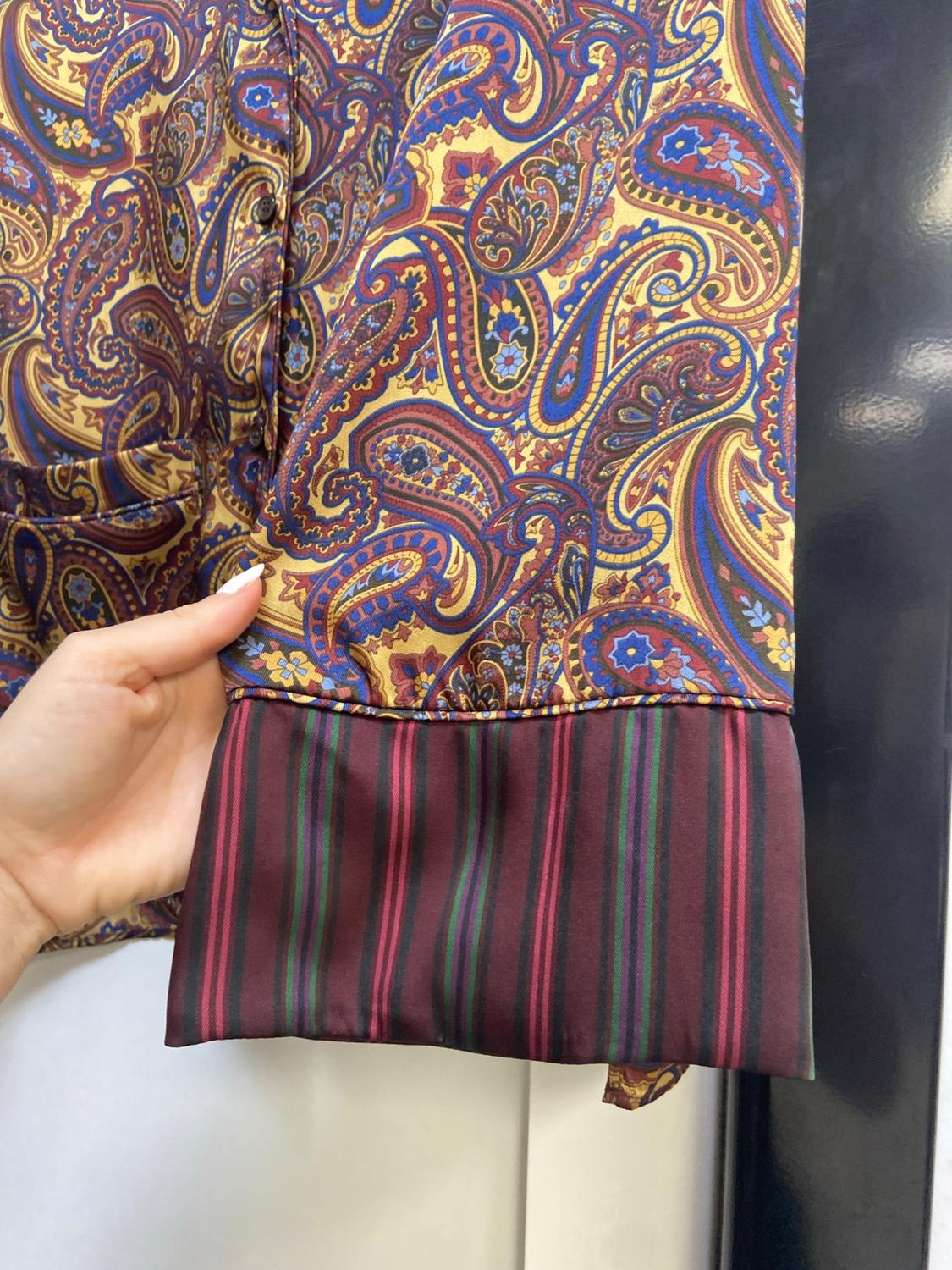 ZW COLLECTION PAISLEY PYJAMA SHIRT - Image 2