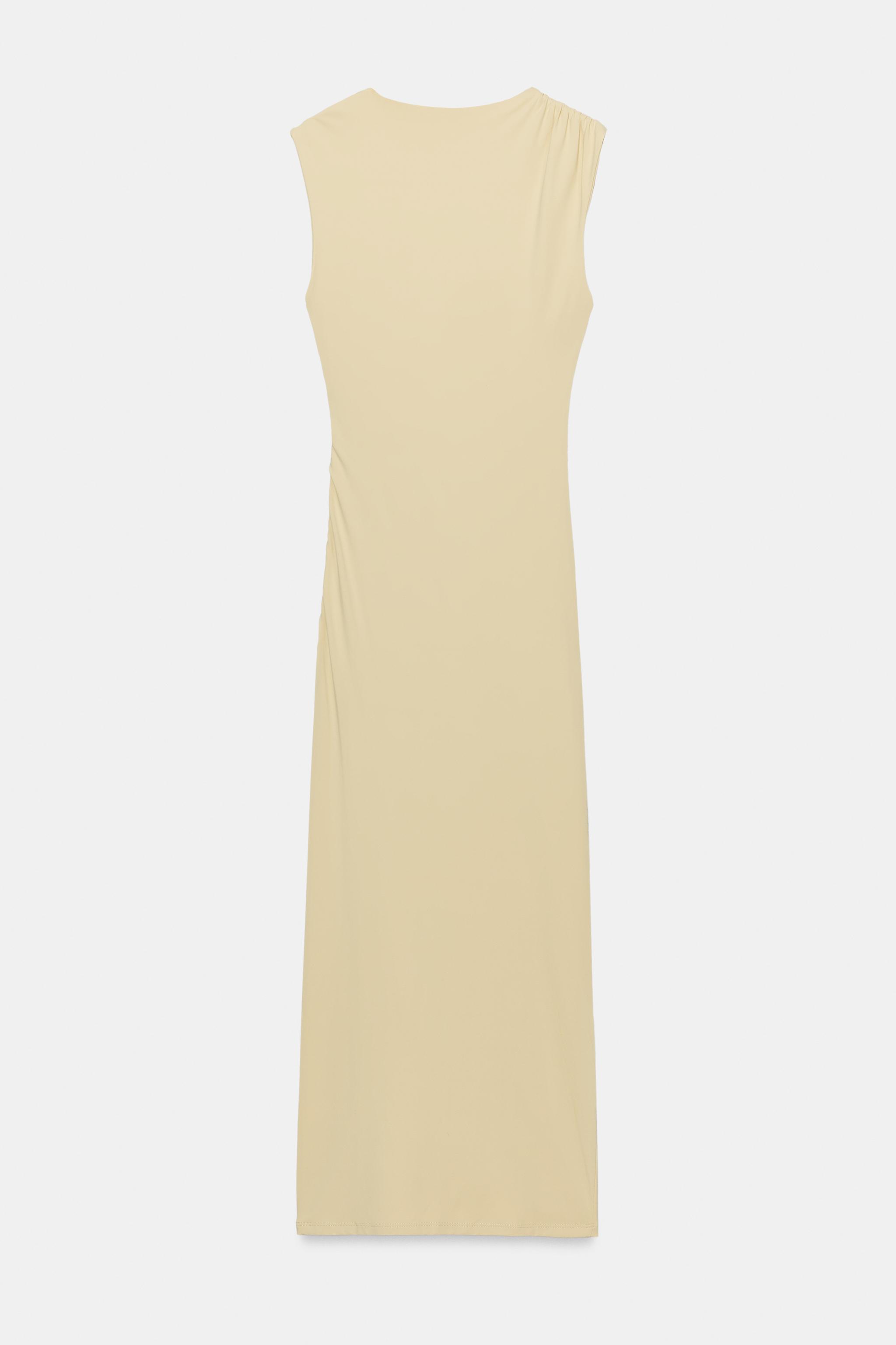 ROBE MI-LONGUE DRAPÉE